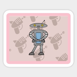 May Crossed Robot Sticker